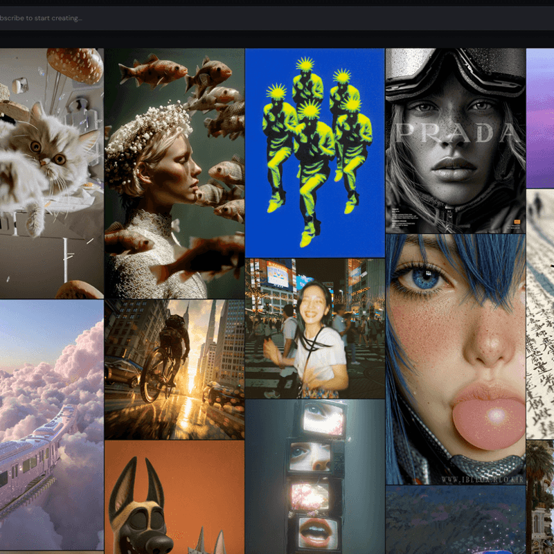 Midjourney interface
